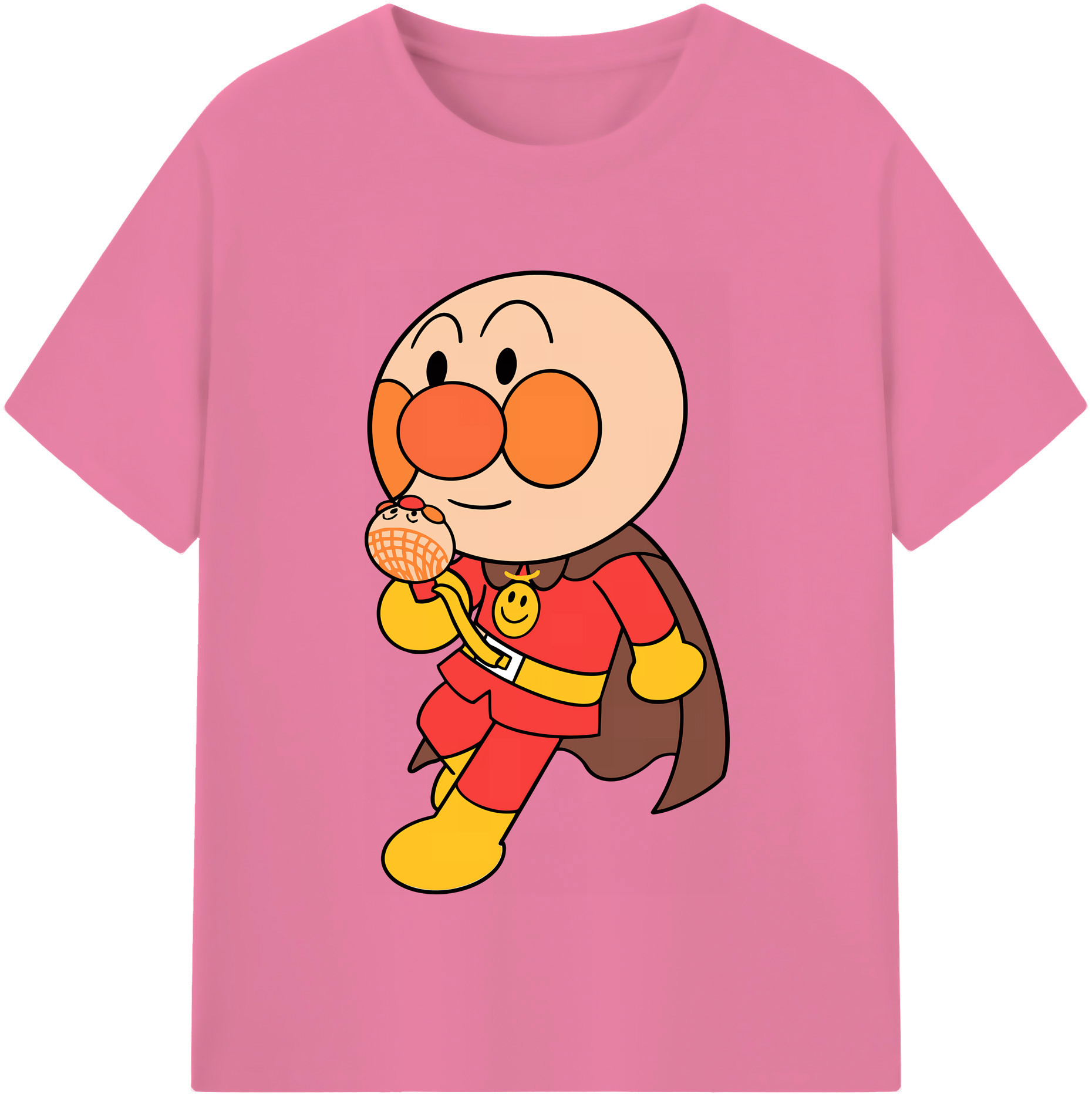 （画像用） アンパンマン Anpanman 綿100％半袖Tシャツ（フロントプリント）